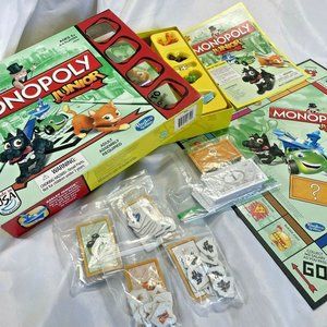 Board Game Monopoly Junior Ages 5+ 2-4 Players Fast Dealing Game Complete
